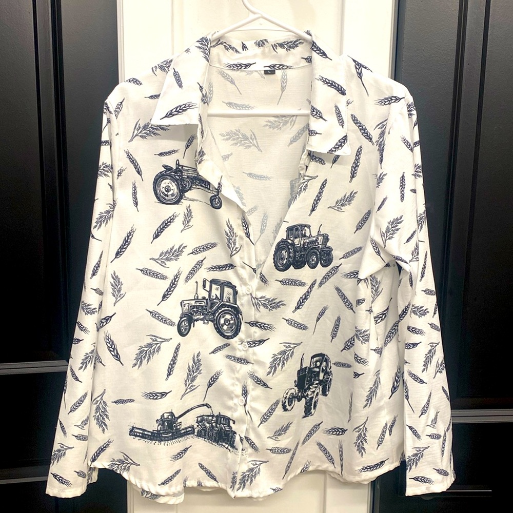 Etsy handmade tractor shirt